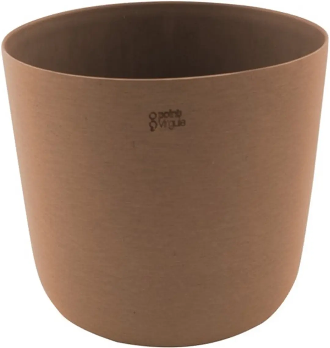 Point Virgule Garden bloempot gerecycleerd hout & steenpoeder D25cm H22cm terrac