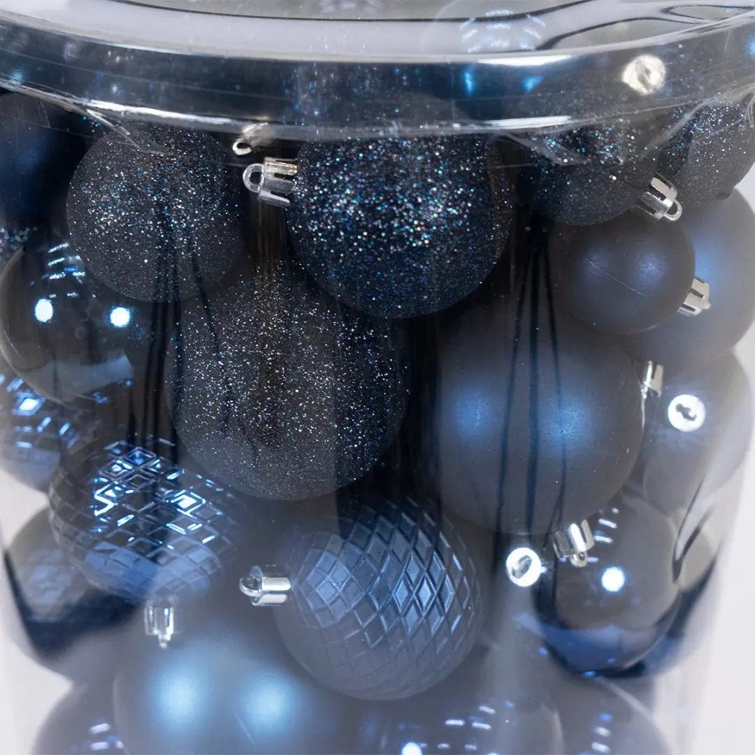 Decoris Kunststof Kerstballen Mix Nachtdauw 100 Stuks - afbeelding 4 van 5