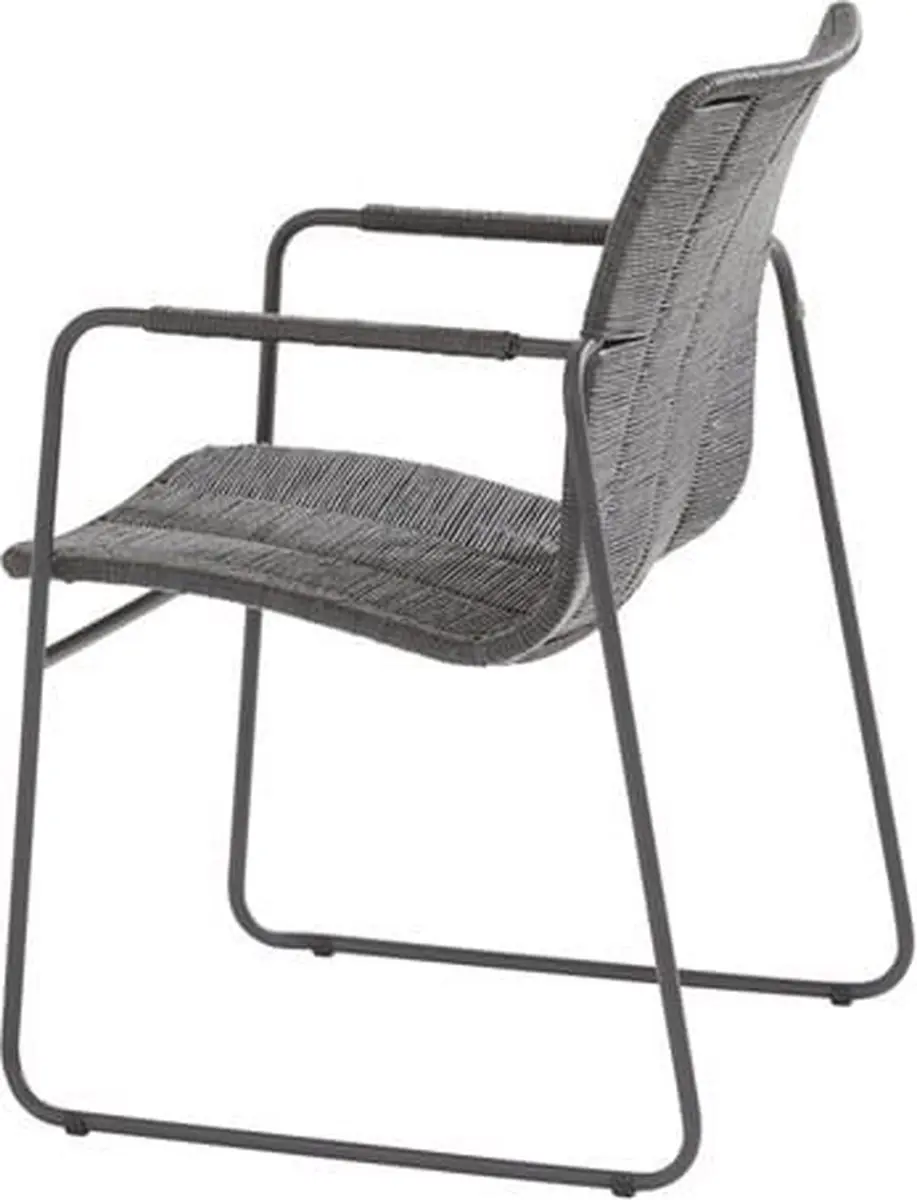 4 Seasons Outdoor Palma stapelbare dining stoel Antraciet - afbeelding 4 van 4