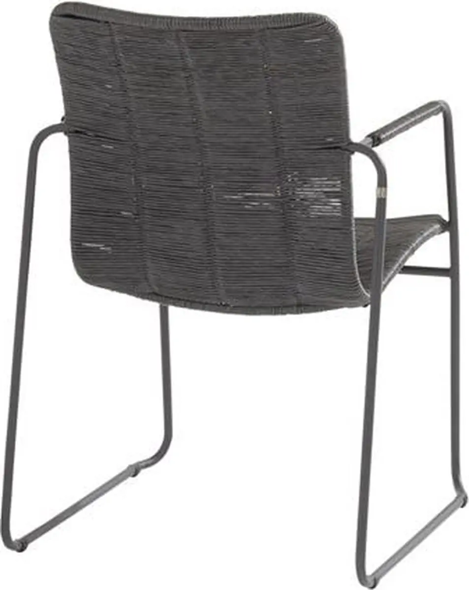 4 Seasons Outdoor Palma stapelbare dining stoel Antraciet - afbeelding 3 van 4