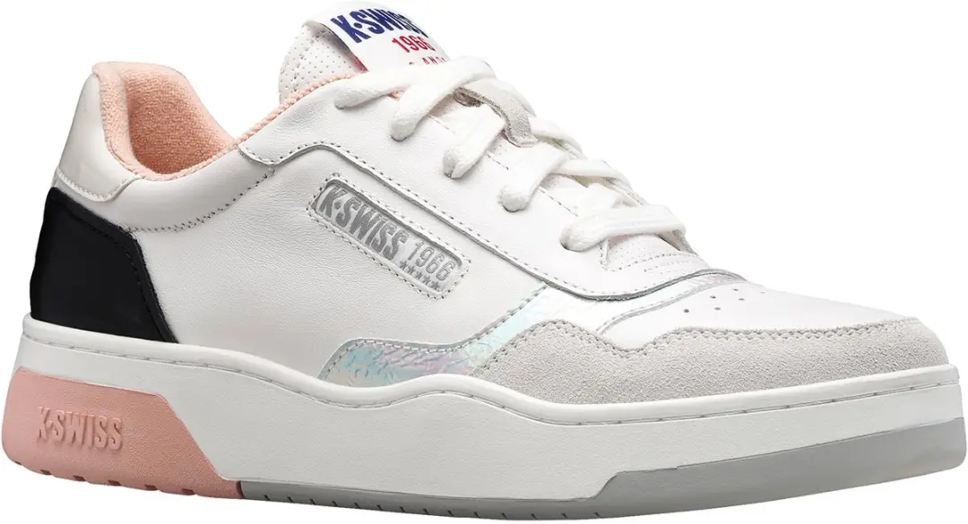 K-Swiss Dames Cannoncourt LTH Sneaker 97253-929-M White/Peach Whip/Blk