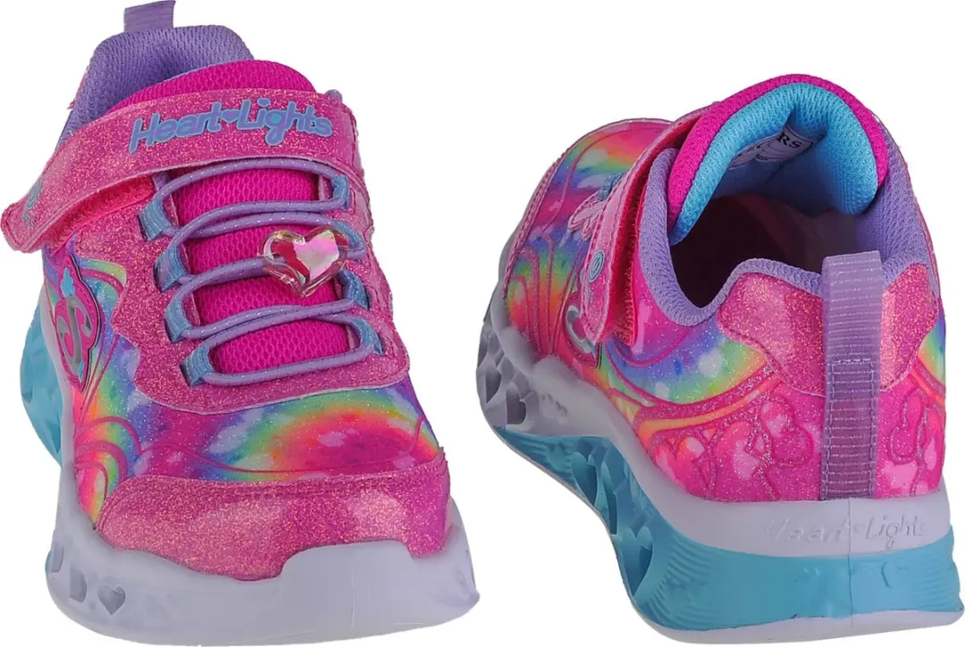 Skechers Flutter Heart Lights-Groovy Swirl 303253L-HPLV, voor meisje, Roze, Sneakers,Sportschoenen, maat: 29 - afbeelding 5 van 5