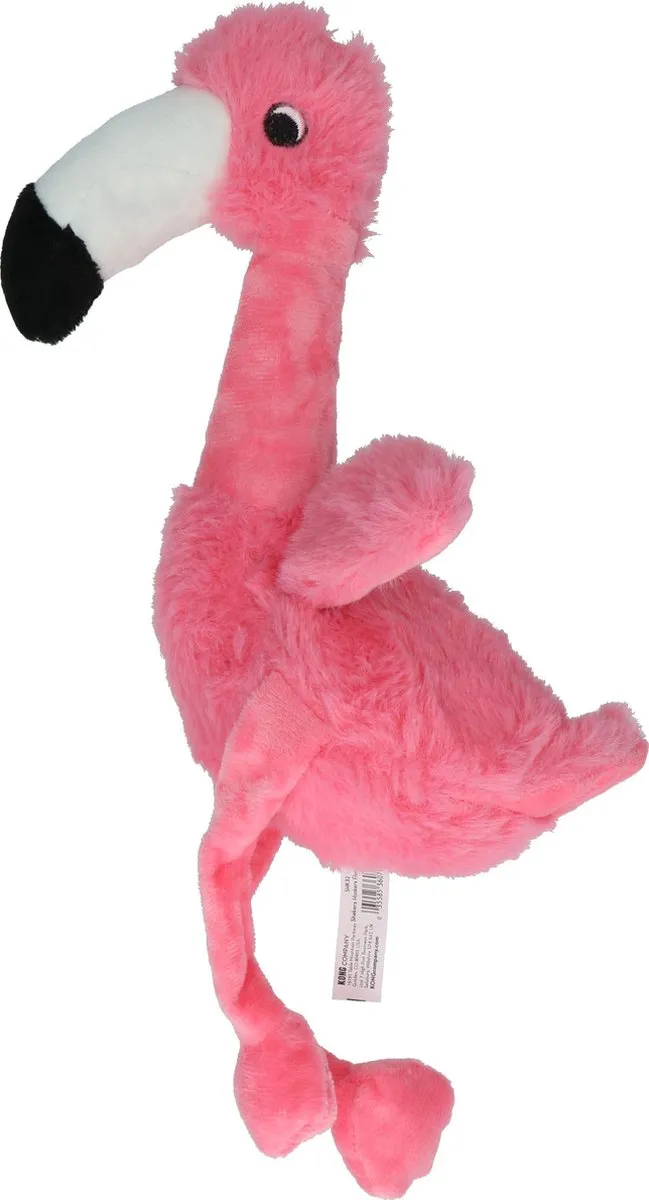 KONG Shakers Honkers Flamingo Hondenspeelgoed - Lichtroze S