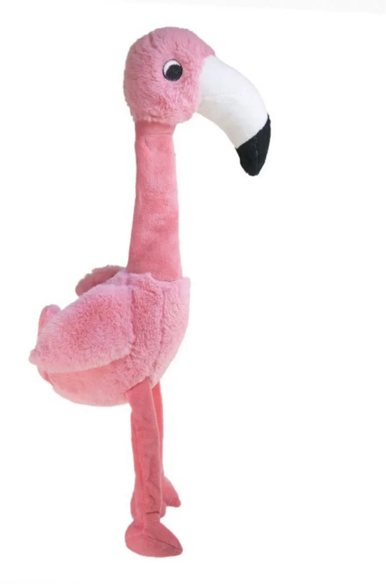KONG Shakers Honkers Flamingo Hondenspeelgoed - Lichtroze S