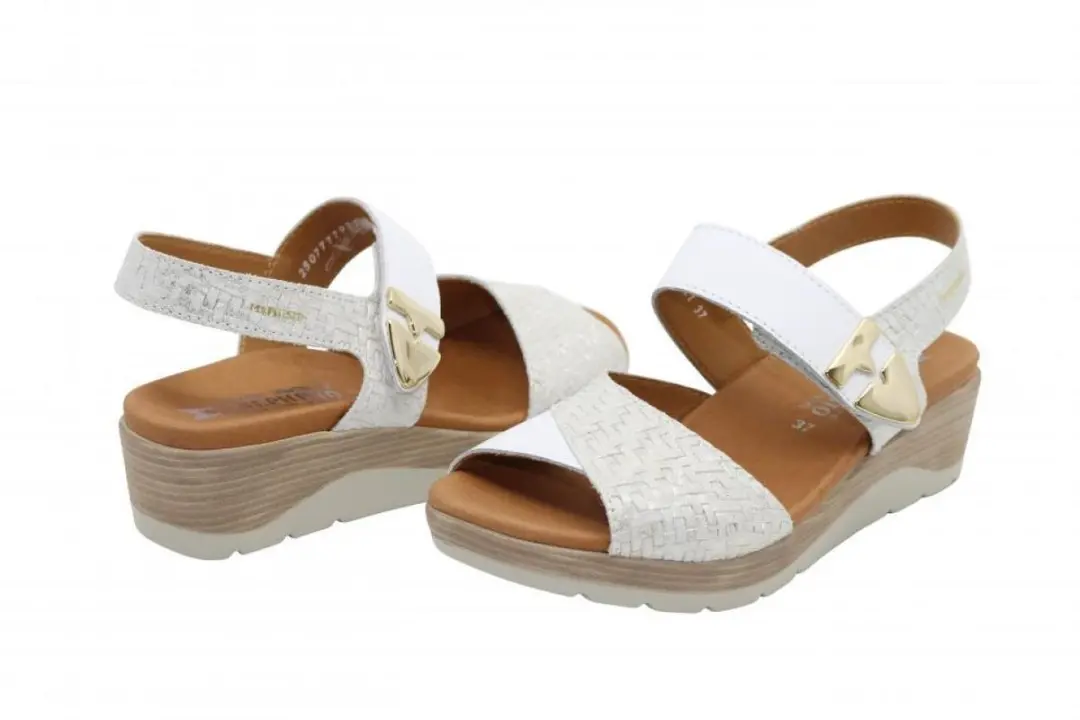 Mephisto Sandalen - Mephisto cacilia silk white sandaal - afbeelding 2 van 2