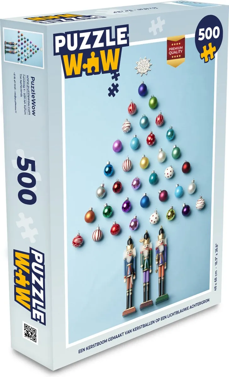 PuzzleWow Kerstboom Puzzel 500 Stuks