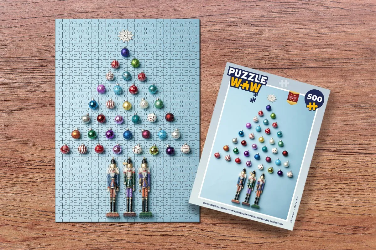 PuzzleWow Kerstboom Puzzel 500 Stuks - Multicolor