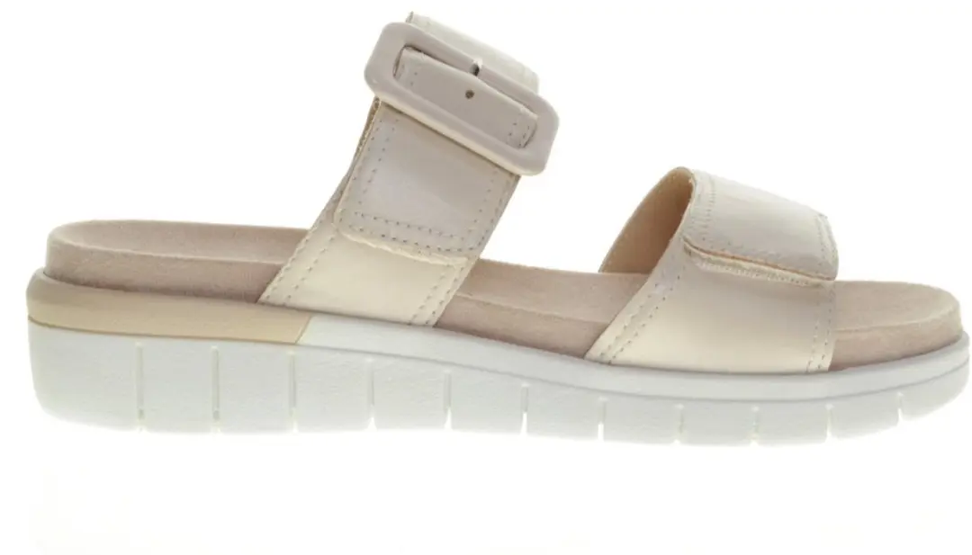 Comfort Slippers Cream Leder maat 39