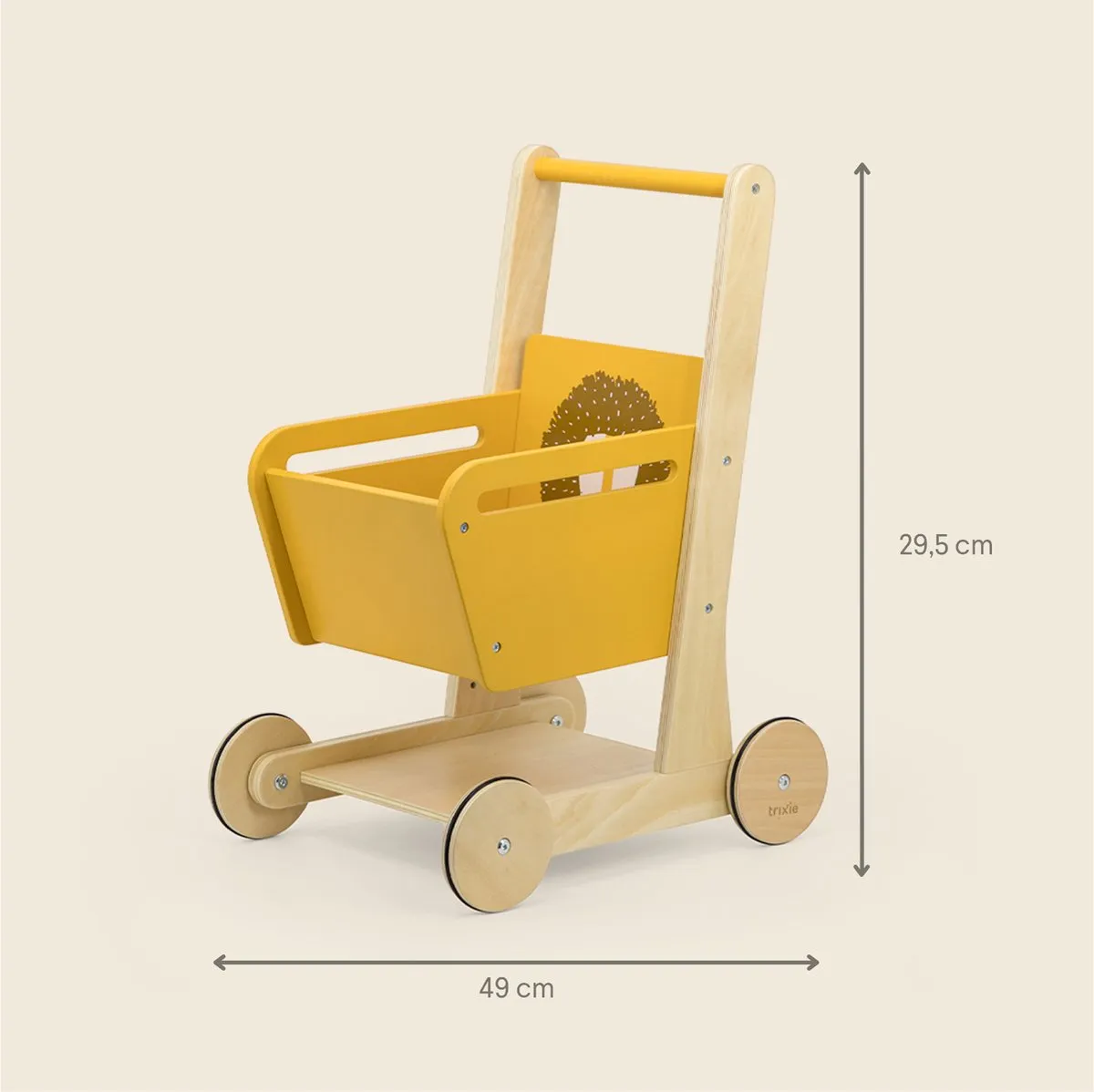 Trixie Houten Winkelwagen Mr. Lion - Speelgoed - Geel