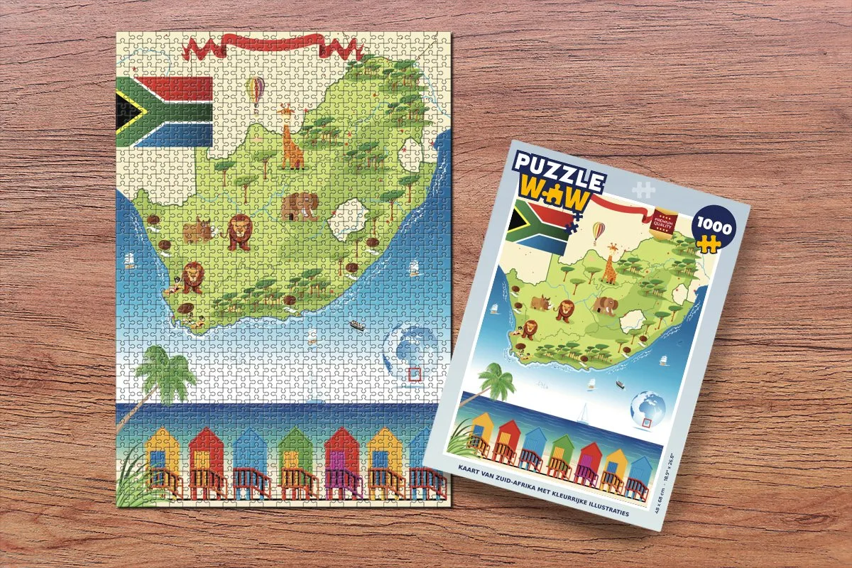 PuzzleWow Zuid-Afrika Puzzel 1000 Stuks