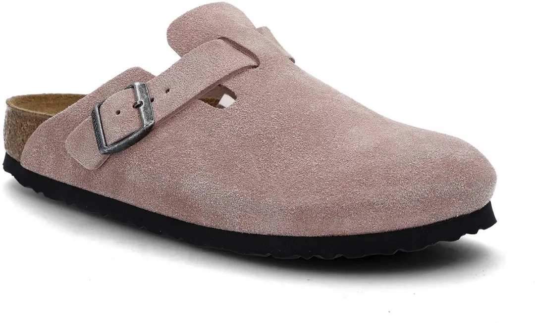 Birkenstock Boston Suede dames clog Roze 41 - afbeelding 2 van 6