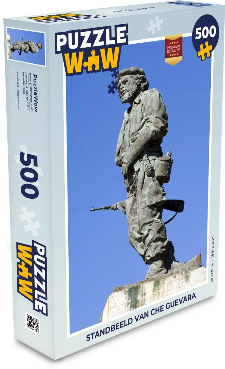 PuzzleWow Che Guevara Legpuzzel 500 Stuks - Multicolor