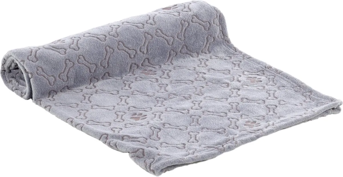 Flamingo Marva Fleece Deken Grijs 100x150cm
