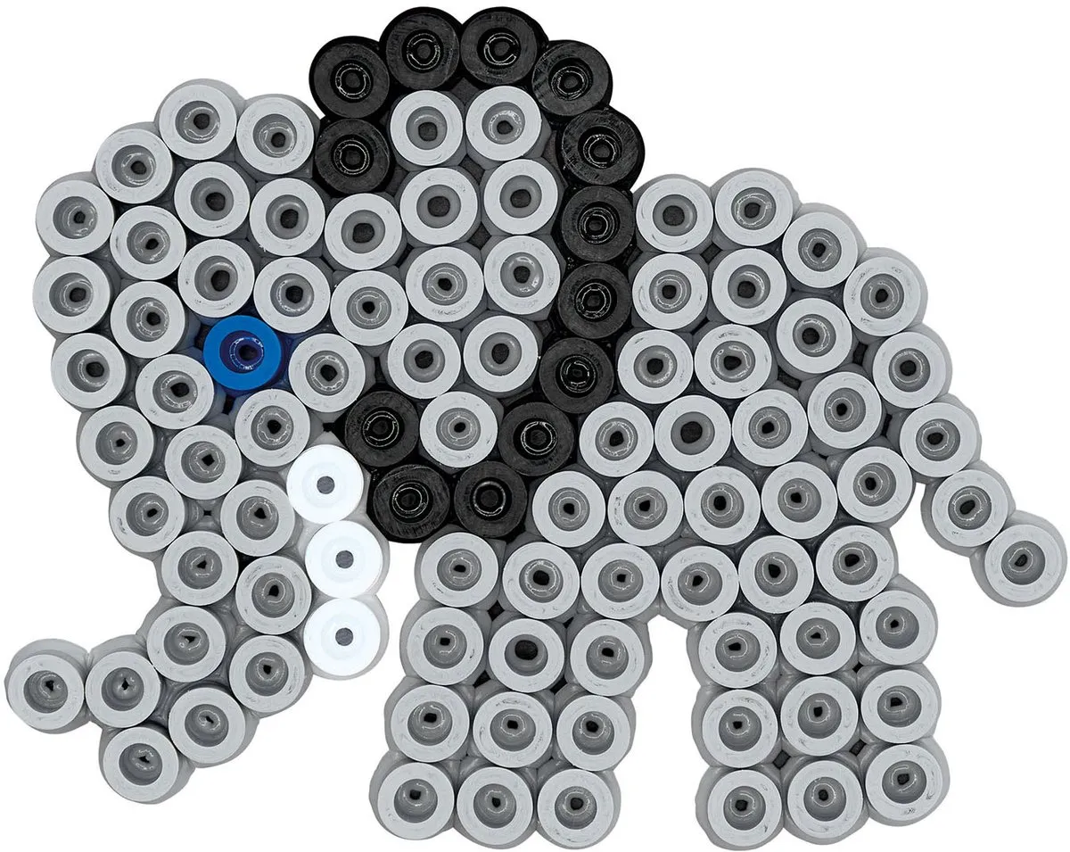 Hama Strijkkralen Kist 600 Kralen - Mix
