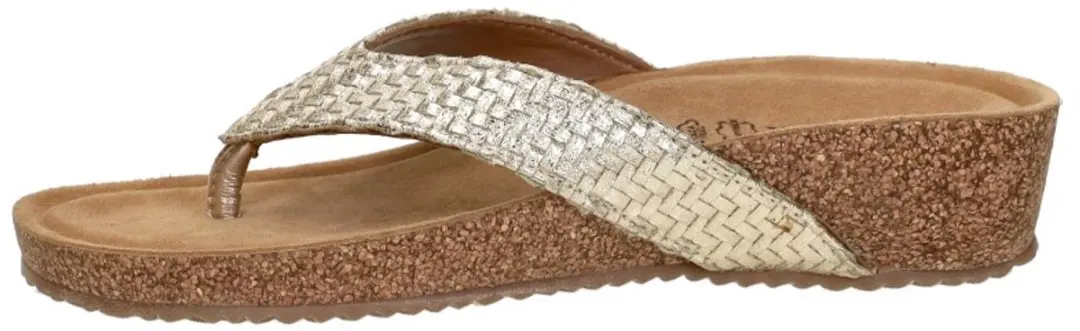 Lazamani - Leia Dames Teenslippers Gold - Maat 43 - afbeelding 3 van 6