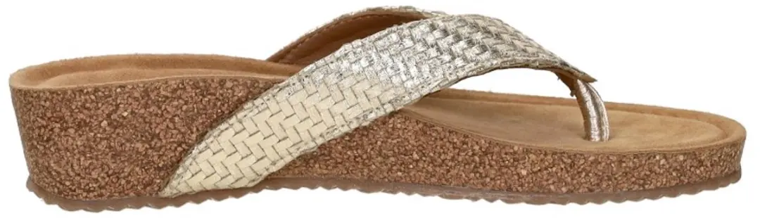 Lazamani - Leia Dames Teenslippers Gold - Maat 43 - afbeelding 2 van 6