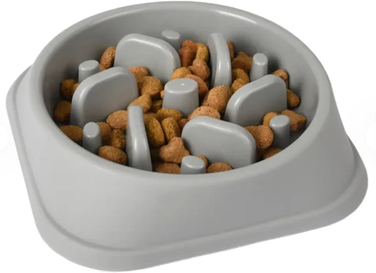 Flamingo Baba Slow Feeder Eetpot Honden Grijs Ø20cm 500ml