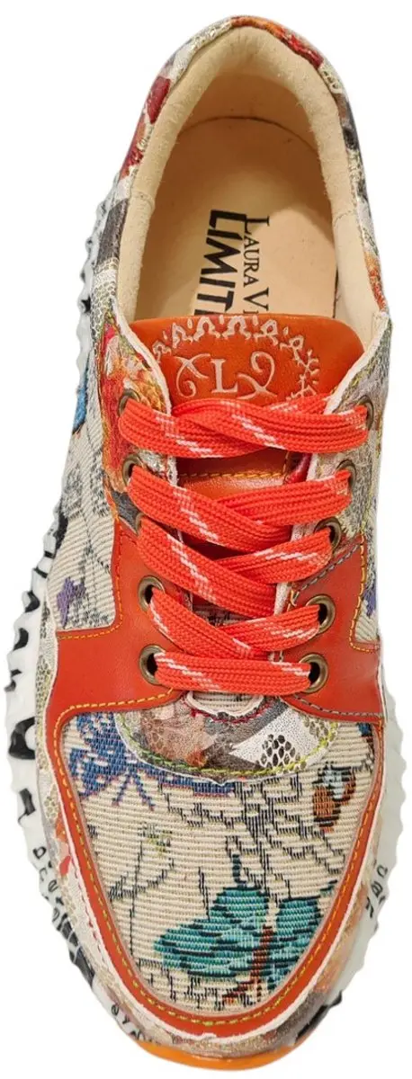 Laura Vita Burton 127 Dames Sneakers Oranje 36 - afbeelding 3 van 4