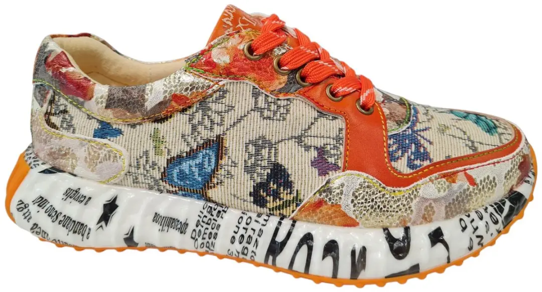 Laura Vita Burton 127 Dames Sneakers Oranje 36