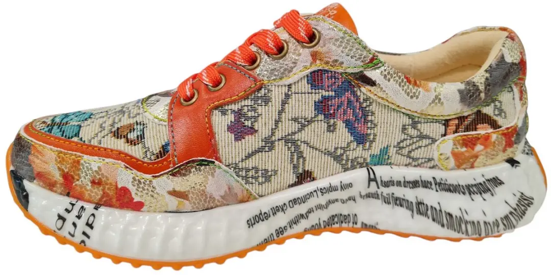 Laura Vita Burton 127 Dames Sneakers Oranje 36 - afbeelding 4 van 4