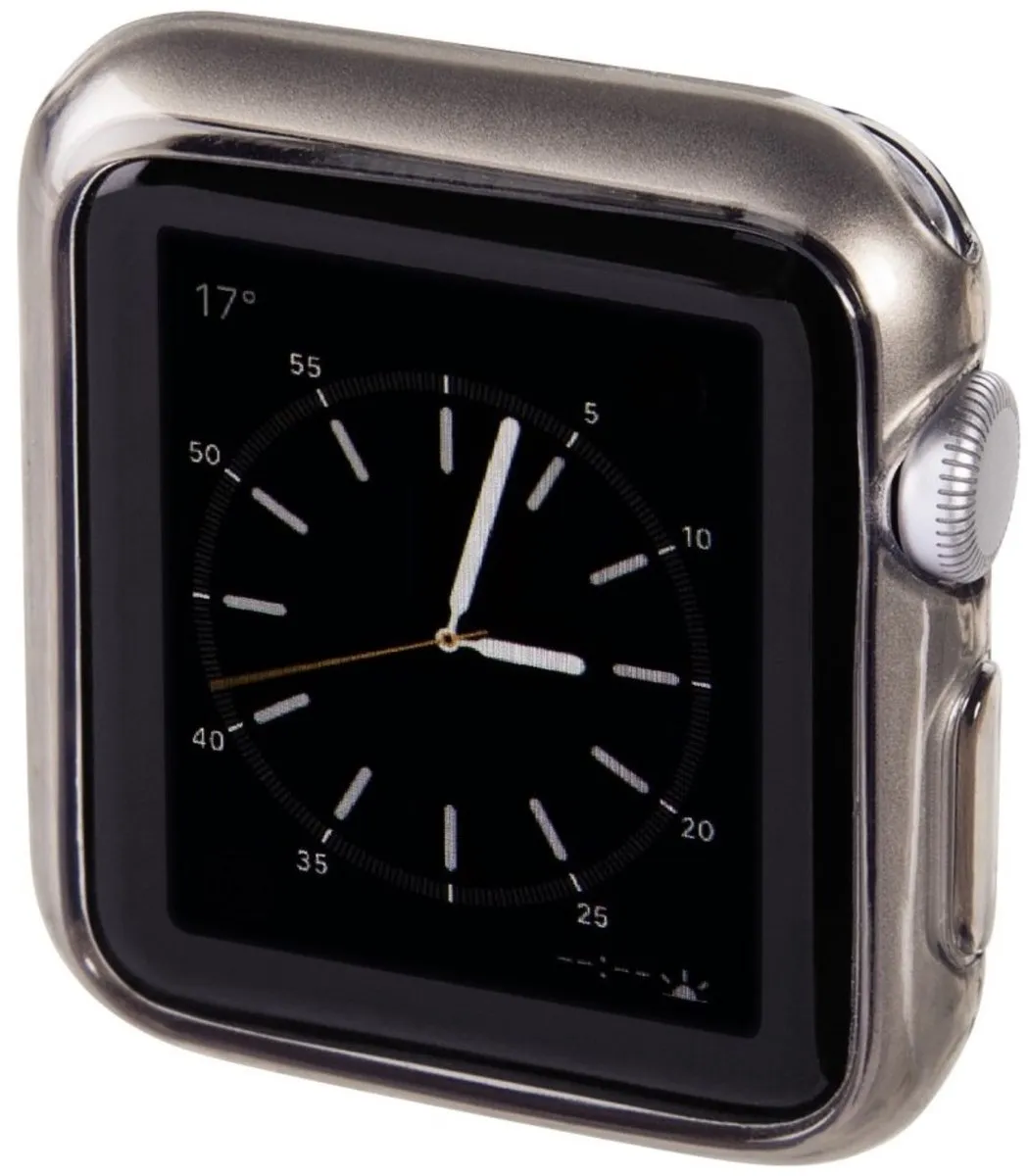 Hama Crystal Cover Set Apple Watch 38mm - Zwart