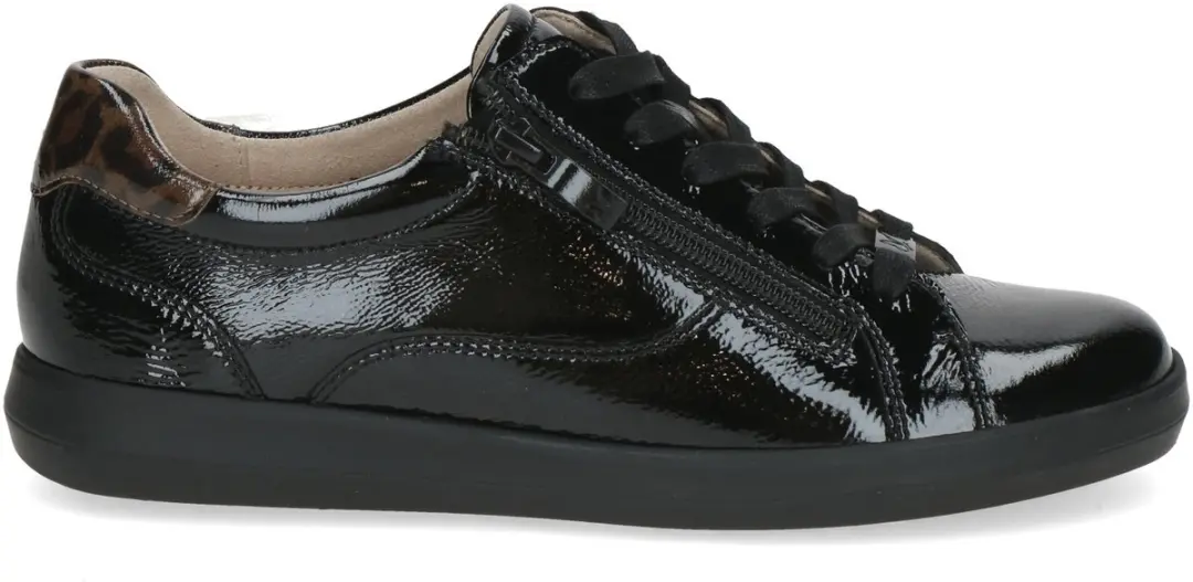 Caprice-art 9-23762-45 017 zwart-lak-dames-veter/rits