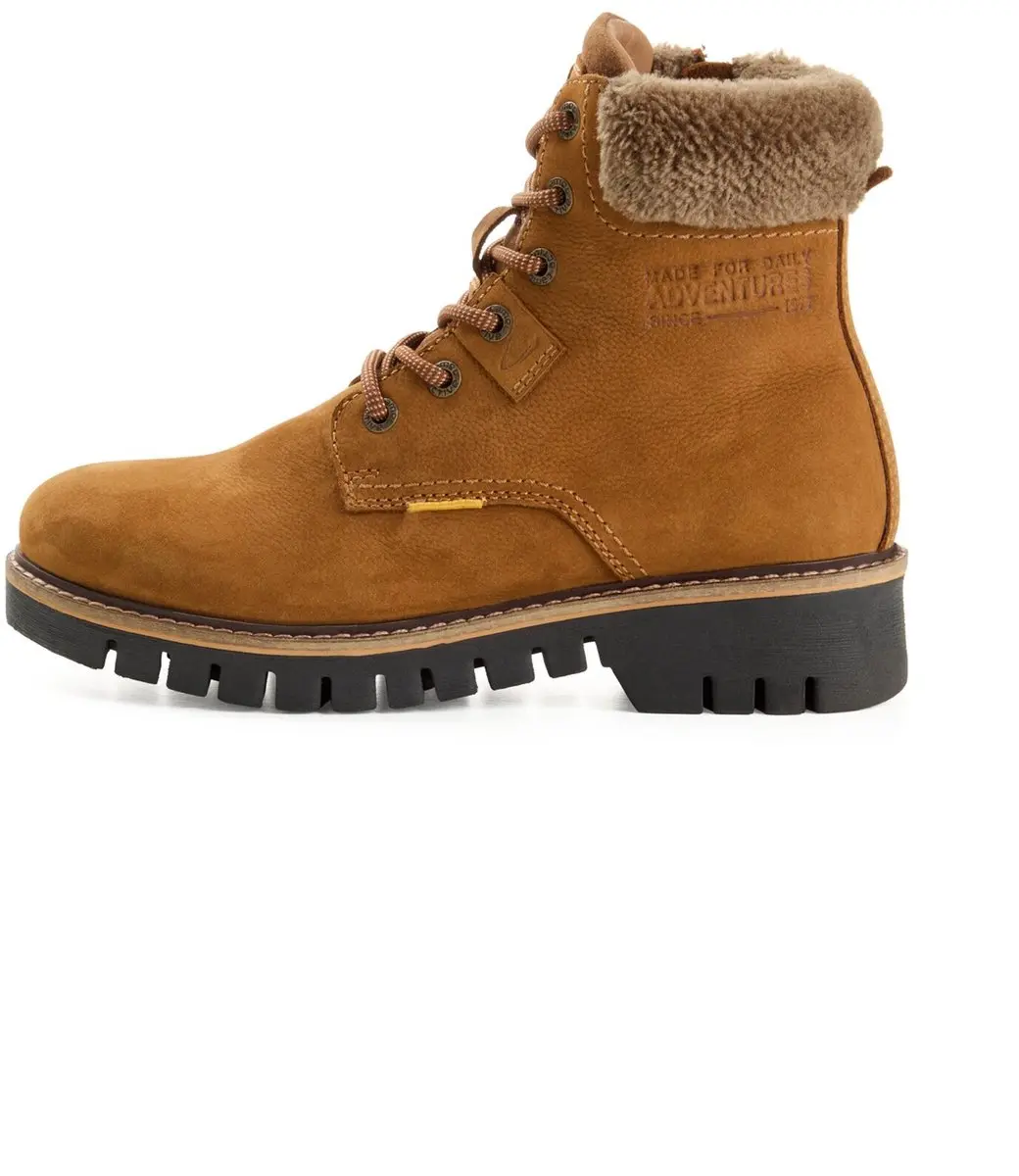 camel active Leren schoen met zijrits