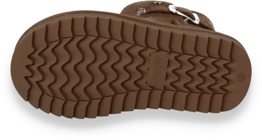Wrangler Meisjes Enkellaars Elsa Buckle Mid Jr Almond