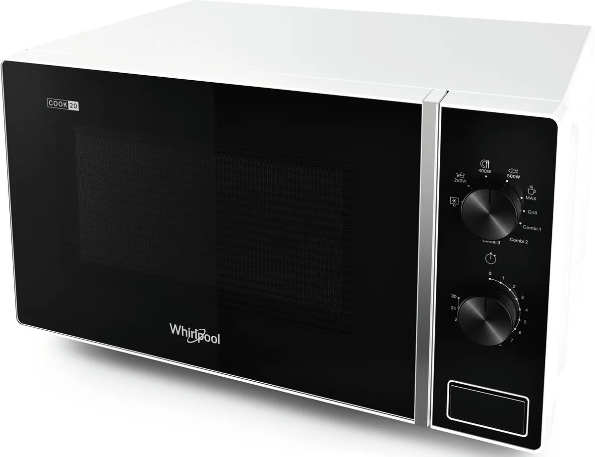 Whirlpool Cook20 MWP 103 W Grill-magnetron 20L - 700W - Wit - afbeelding 2 van 4