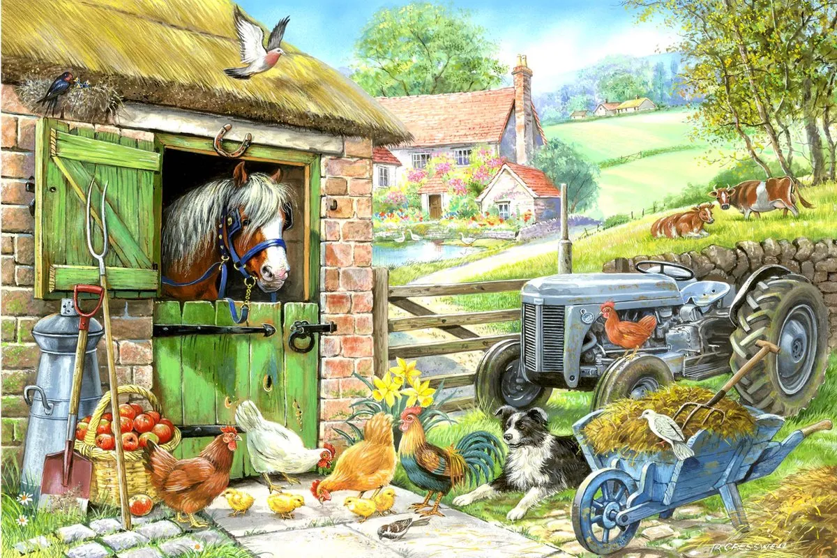 House Of Puzzles Down On The Farm XXL Legpuzzel 250 Stuks