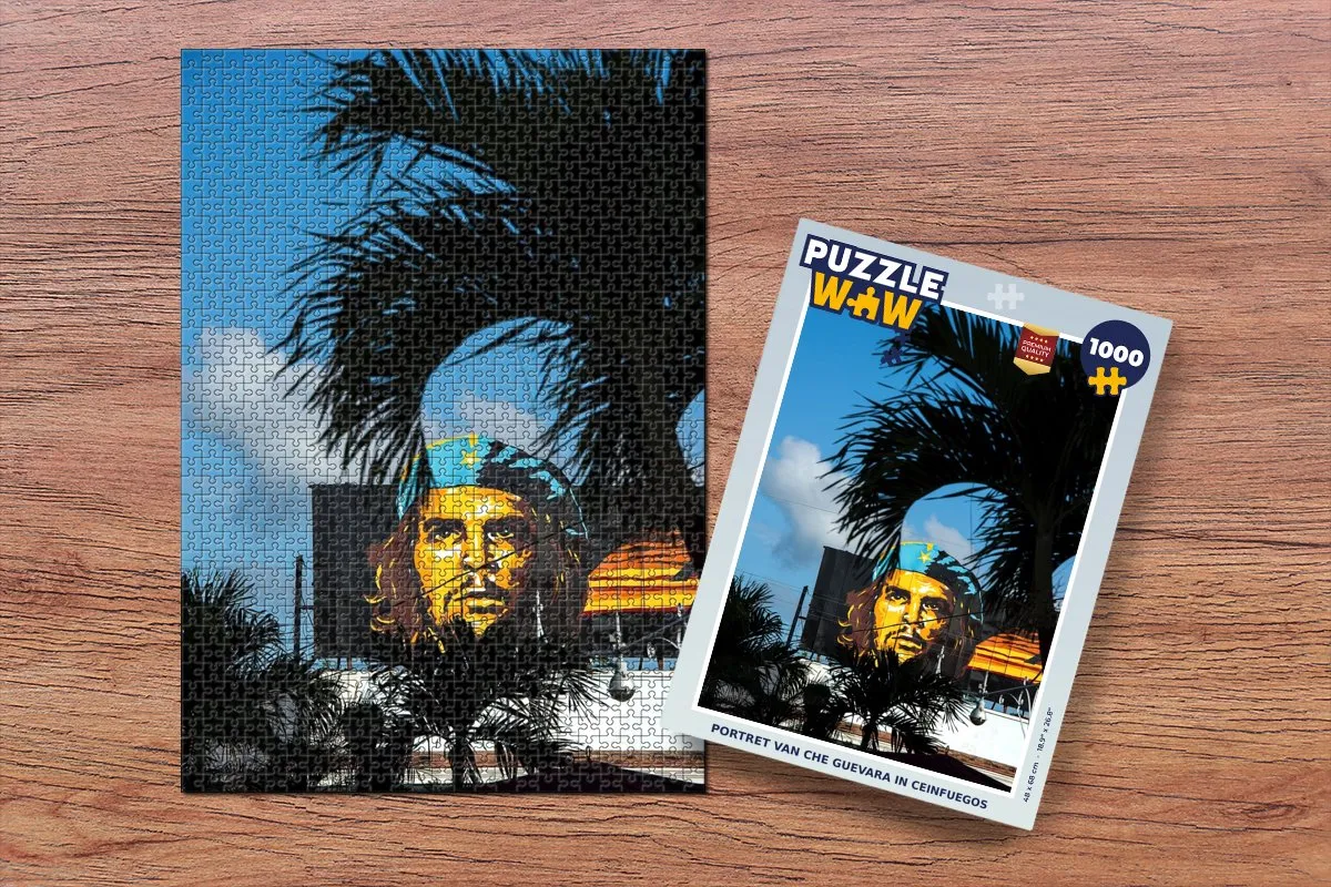 PuzzleWow Portret van Che Guevara in Cienfuegos Legpuzzel 1000 Stuks
