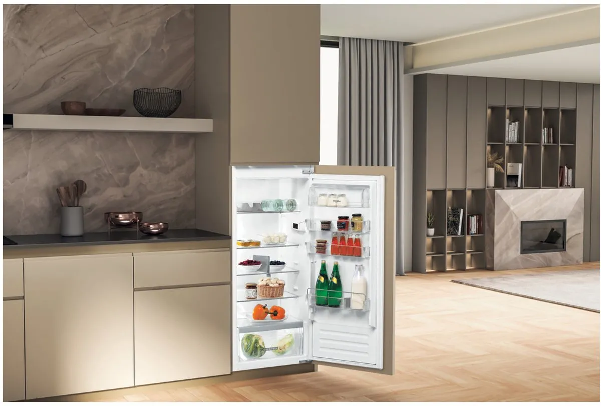 Whirlpool ARG8512 Inbouwkoelkast 209L - Roestvrijstaal