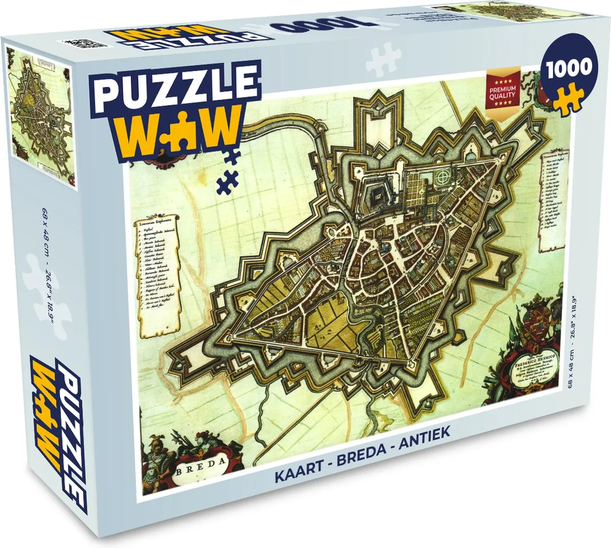 PuzzleWow Legpuzzel Breda Antiek 1000 Stuks