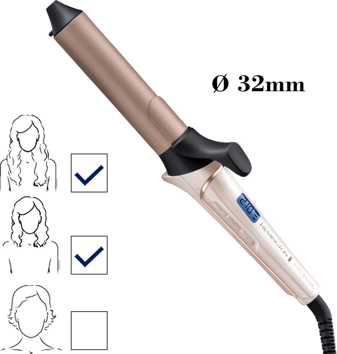 Remington CI9132 PRO-Luxe Krultang 32mm - Parelmoer rosé