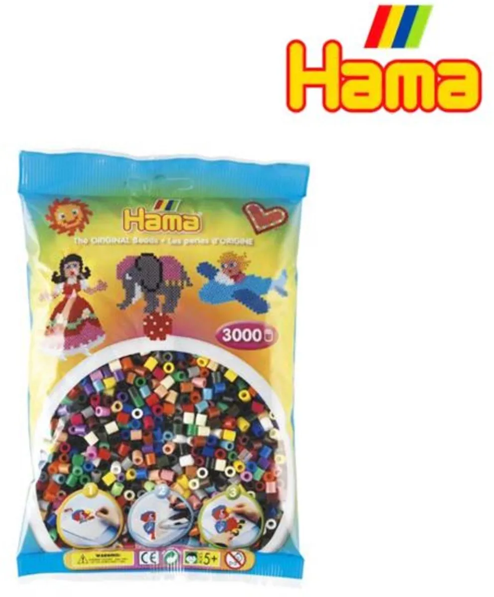 Hama Strijkkralen 3000 Stuks - Multicolor