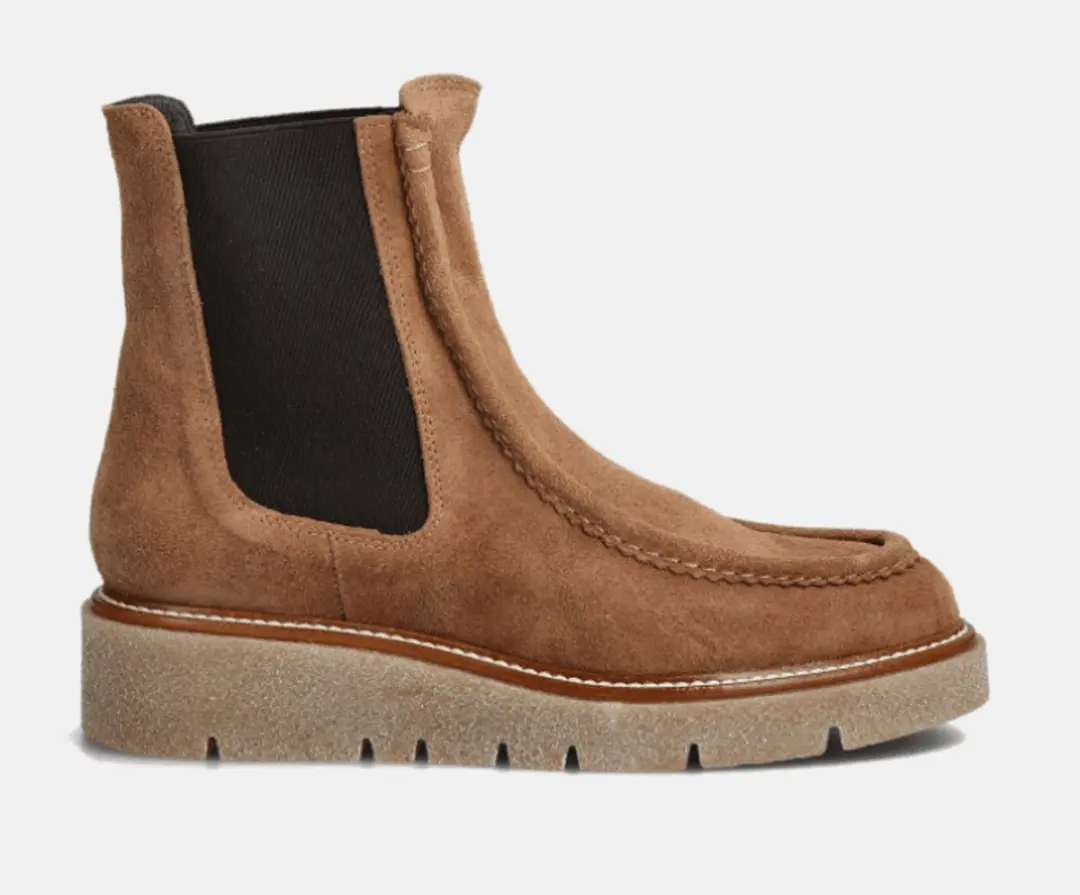 Weekend By Pedro Miralles Dames Enkellaars | Cognac | Maat: 38