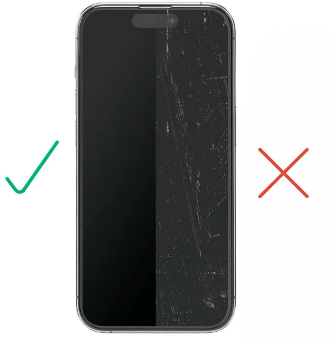 Hama iPhone 15 Pro Screenprotector Clear - Montagehulp
