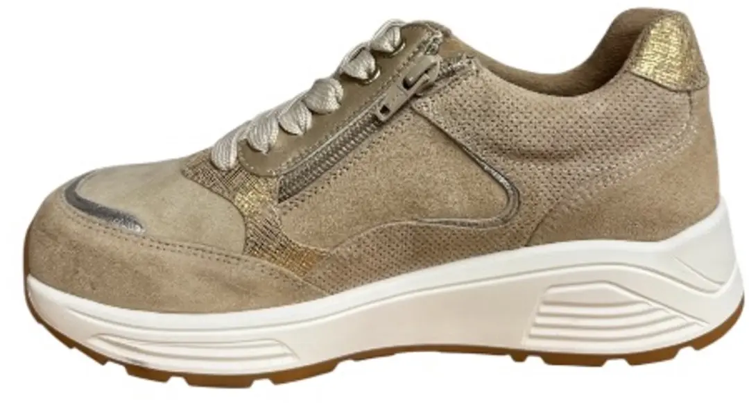 Nimco Carla dames sneakers Sand Combi
