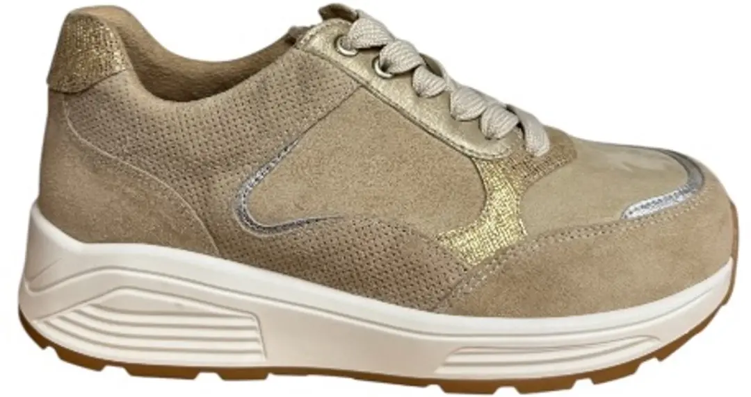 Nimco Carla dames sneakers Sand Combi - afbeelding 2 van 6
