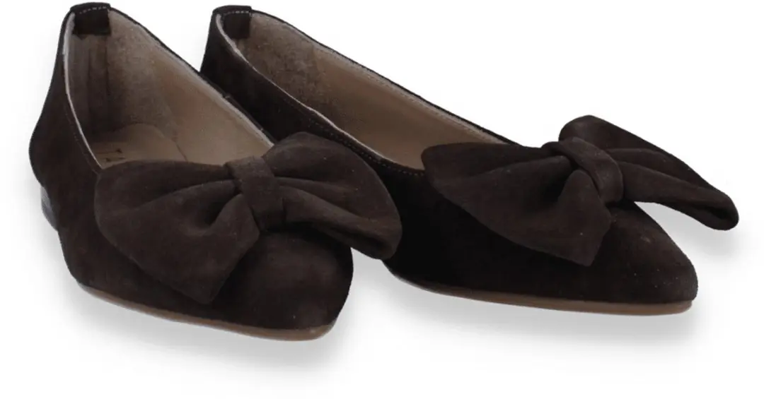 Tango Dames Ballerina Duna 3-p Dark Brown Suede