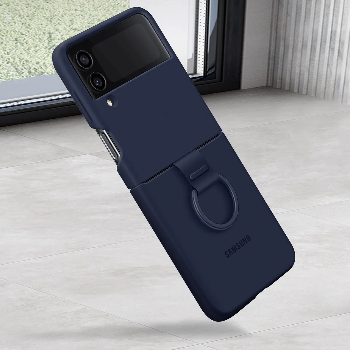 Samsung Siliconen Cover Galaxy Z Flip4 Navy EF-PF721TNEGWW
