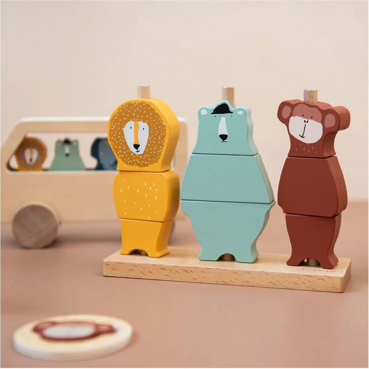 Trixie Houten Stapeltoren Stapelstenen - Multi