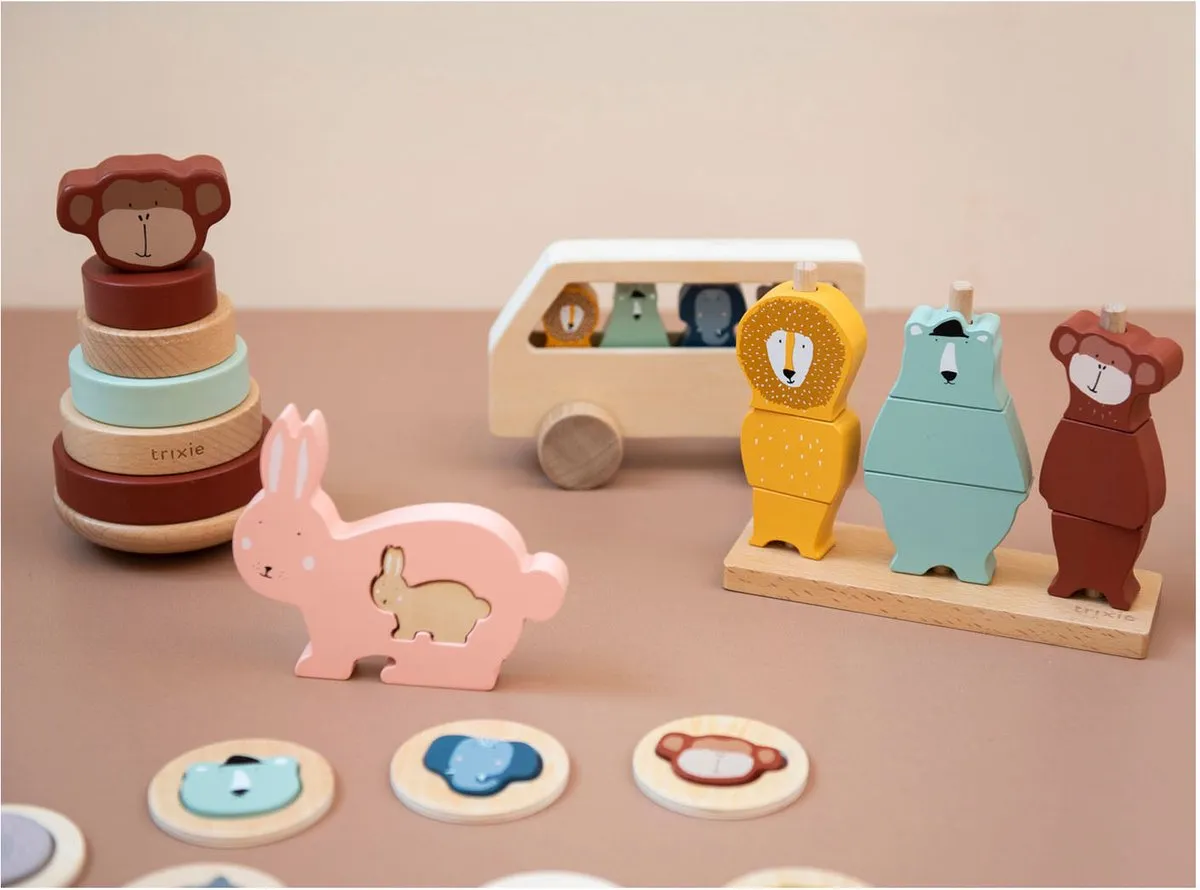 Trixie Houten Stapeltoren Stapelstenen - Multi
