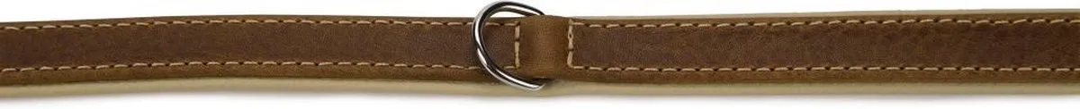 Beeztees Comfort Leren Halsband - Bruin - 40cm x 17mm