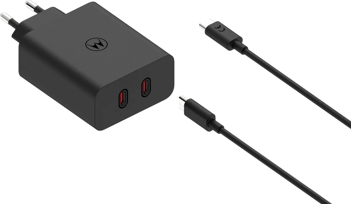 Motorola SJMC1252 USB-C Oplader 125W - Zwart