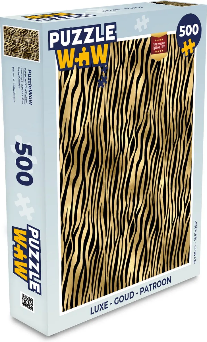 PuzzleWow Luxe Patroon Legpuzzel 500 Stuks
