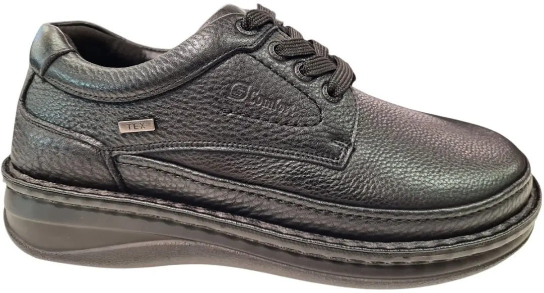 G Comfort Zwarte Hertenleren Heren Veterschoenen