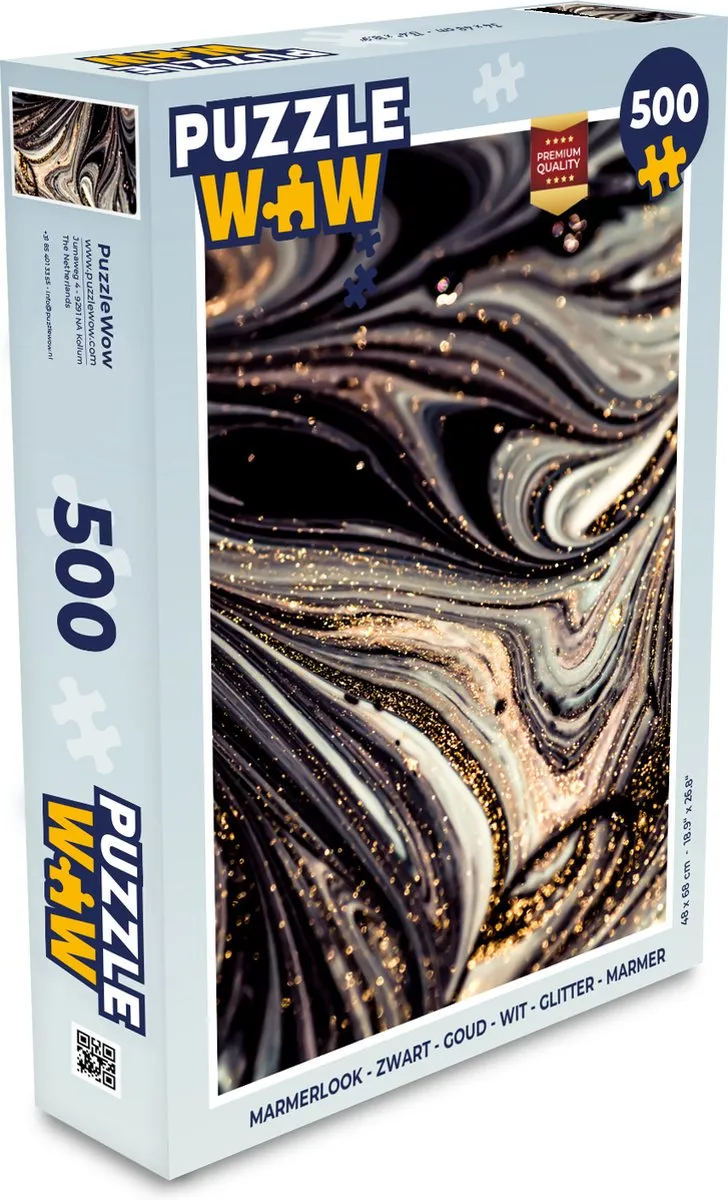 PuzzleWow Marmerlook Legpuzzel 500 Stuks