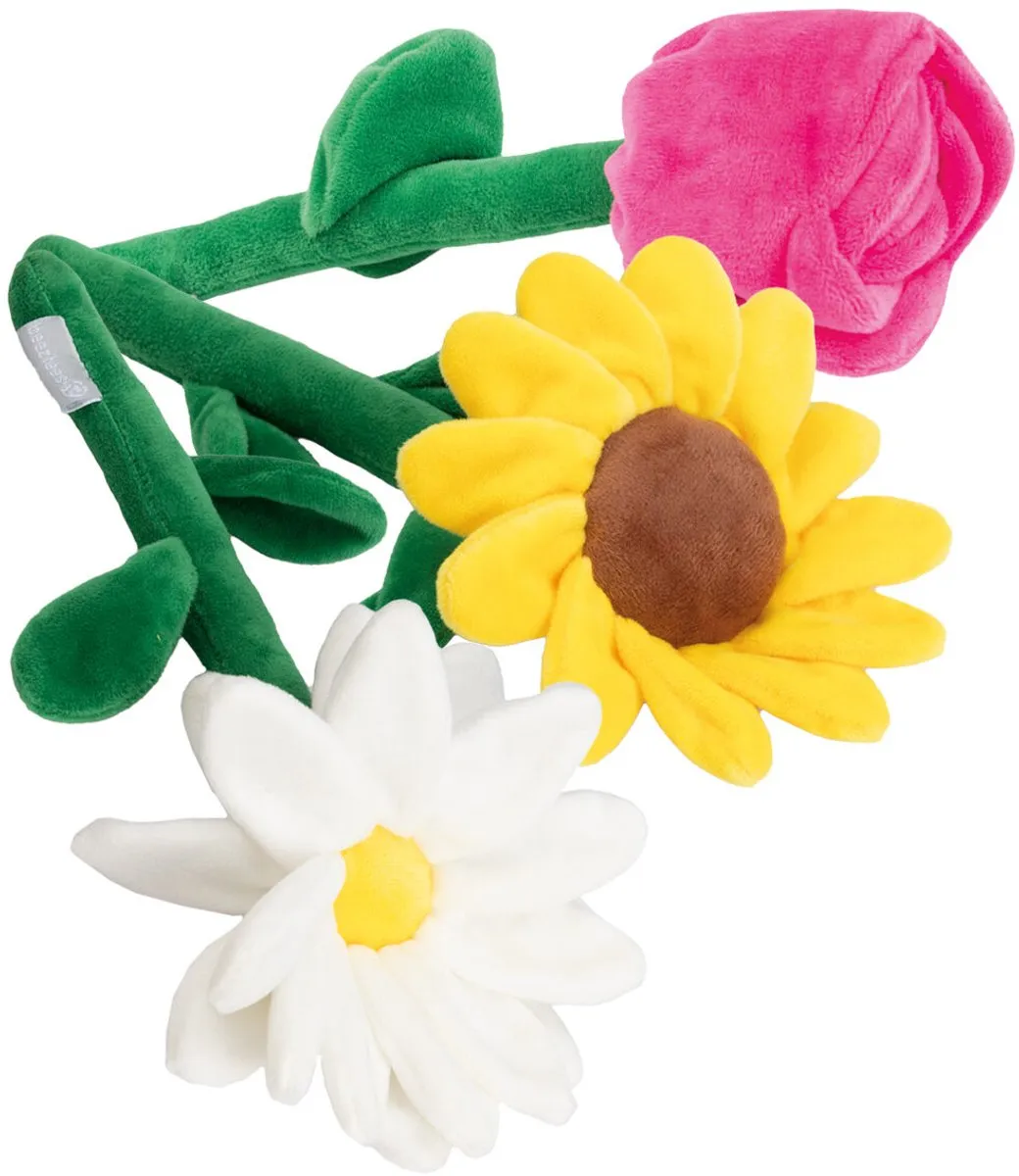 Beeztees Pluche Bloem Daisy - Groen/Wit