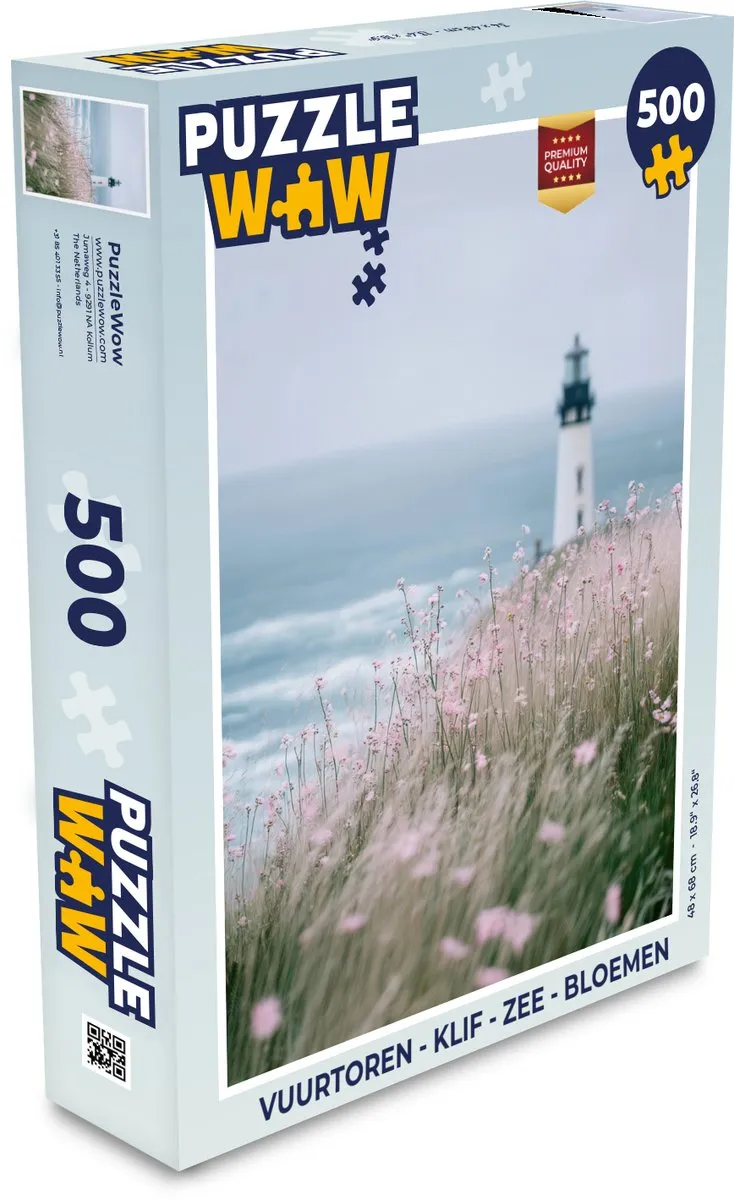 PuzzleWow Vuurtoren Puzzel 500 Stuks